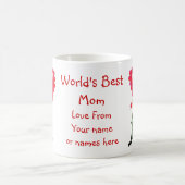 Personalisierter lustiger Froschmuttertag Kaffeetasse (Mittel)