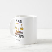 Personalisierter lustiger Jurastudent  Kaffeetasse (Vorderseite Links)