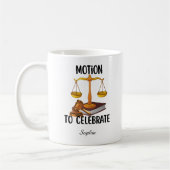 Personalisierter lustiger Jurastudent  Kaffeetasse (Links)