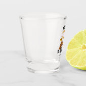 Personalisierter lustiger Jurastudent  Schnapsglas (Links)
