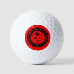 Personalisierter lustiger königlicher Golfball