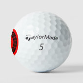 Personalisierter lustiger königlicher Golfball (Logo)