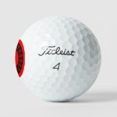 Personalisierter lustiger königlicher Golfball (Logo)