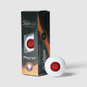 Personalisierter lustiger königlicher Golfball (Verpackung)