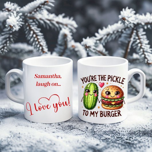 Personalisierter lustiger Lebensmittel-Becher Vale Kaffeetasse