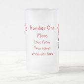 Personalisierter lustiger Muttertag Mattglas Bierglas (Mittel)