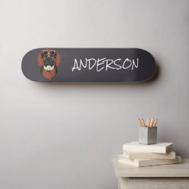Personalisierter, lustiger niedlicher Boxer Skateboard