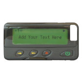 Personalisierter lustiger Pager der alte Schule90s Case-Mate iPhone Hülle (Rückseite (Horizontal))