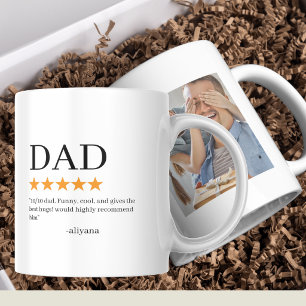 Personalisierter lustiger Papa-Becher mit Foto Vat Kaffeetasse