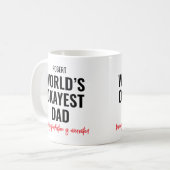 Personalisierter lustiger Papa-Spruch Kaffeetasse (Vorderseite Links)