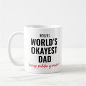 Personalisierter lustiger Papa-Spruch Kaffeetasse (Links)