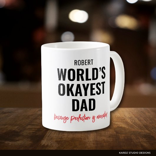 Personalisierter lustiger Papa-Spruch Kaffeetasse