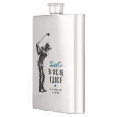 Personalisierter Lustiger Papa-Vogel-Juice-Golf Flachmann (Links)