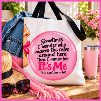 Personalisierter lustiger rosa Kaugummi-Spruch Ret Tasche