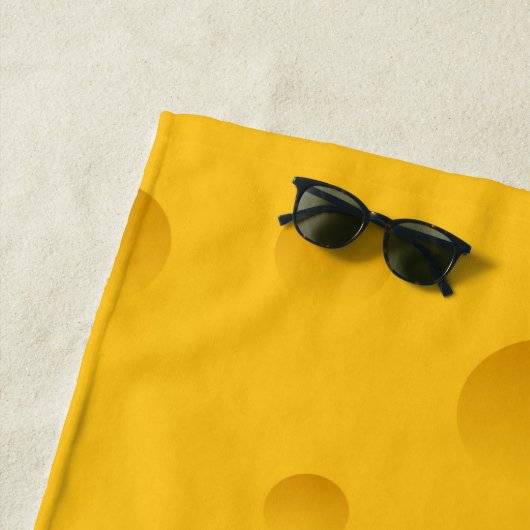 Personalisierter, lustiger Schweizer Käseprint Strandtuch (Beispiel)