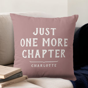 Personalisierter lustiger Spruch für Bücherliebhab Kissen
