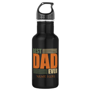 personalisierter Lustiger Vatertag Bester Vater Al Edelstahlflasche