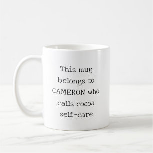 Personalisierter lustiger Zitat Weihnachts-Feierta Kaffeetasse