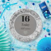 Personalisierter luxuriöser Samtteil Teller 16. (Party)