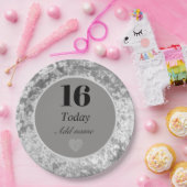 Personalisierter luxuriöser Samtteil Teller 16. (Party)