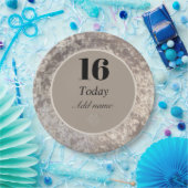 Personalisierter luxuriöser Samtteil Teller 16. (Party)