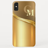 Personalisierter Luxus Blick modern Golden Case-Mate iPhone Hülle (Rückseite)
