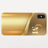 Personalisierter Luxus Blick modern Golden Case-Mate iPhone Hülle (Rückseite (Horizontal))