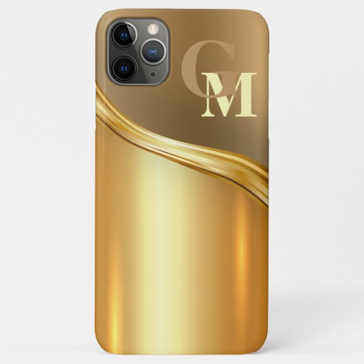 Personalisierter Luxus Blick modern Golden Case-Mate iPhone Hülle (Rückseite)