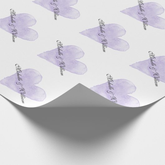 Personalisierter Luxus-Hochzeitsverpackung Geschenkpapier (Ecke)