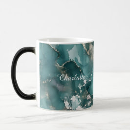 Personalisierter Luxus-Marbel-Muster-Tasse mit ind Verwandlungstasse