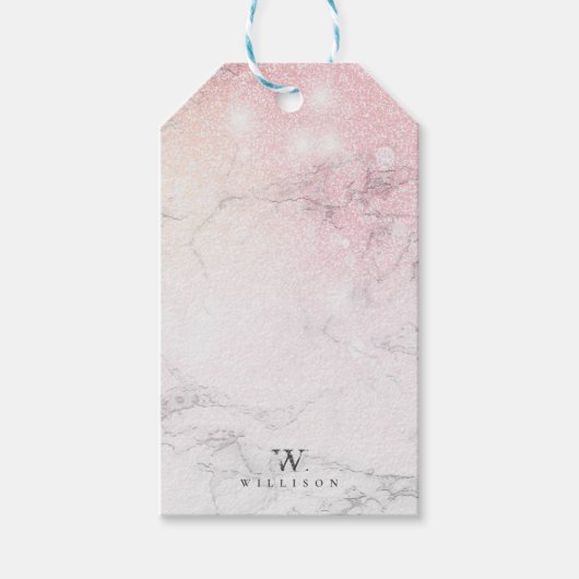 Personalisierter Luxus-Marmor Geschenkanhänger (Vorderseite)