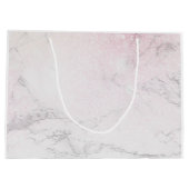 Personalisierter Luxus-Marmor Große Geschenktüte (Rückseite)