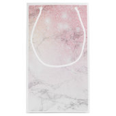 Personalisierter Luxus-Marmor Kleine Geschenktüte (Rückseite)