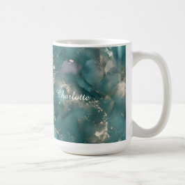 Personalisierter Luxus-Marmor-Muster-Name auf Best Kaffeetasse