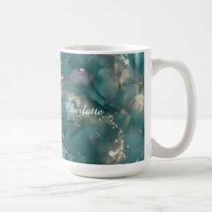 Personalisierter Luxus-Marmor-Muster-Name auf Best Kaffeetasse