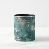 Personalisierter Luxus-Marmor-Muster-Tasse mit ind Tasse (Zentrum)