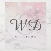 Personalisierter Luxus-Marmor Weinetikett (Einzelnes Label)