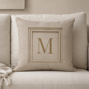 Personalisierter Luxus-Monogramm Kissen