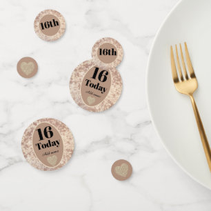 Personalisierter Luxus Samt Geburtstag Konfetti 16