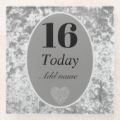 Personalisierter Luxus Samt Untersetzer Geschenk 1 (Vorderseite)