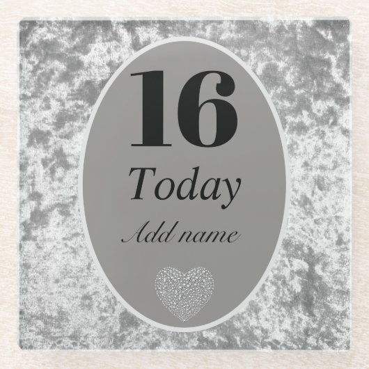 Personalisierter Luxus Samt Untersetzer Geschenk 1 (Vorderseite)