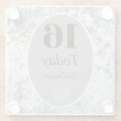 Personalisierter Luxus Samt Untersetzer Geschenk 1 (Rückseite)