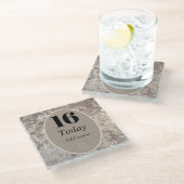 Personalisierter Luxus Samt Untersetzer Geschenk 1 (Schrägansicht)