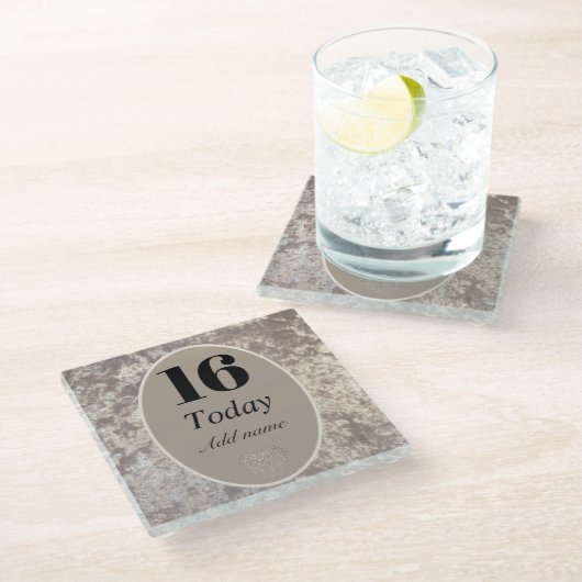 Personalisierter Luxus Samt Untersetzer Geschenk 1 (Schrägansicht)