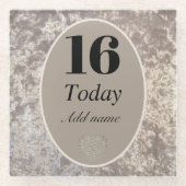 Personalisierter Luxus Samt Untersetzer Geschenk 1 (Vorderseite)