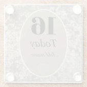 Personalisierter Luxus Samt Untersetzer Geschenk 1 (Rückseite)