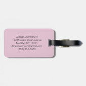 Personalisierter Luxus-Sprudelglitter-Schmetterlin Gepäckanhänger (Rückseite horizontal)