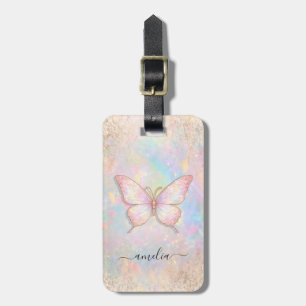 Personalisierter Luxus-Sprudelglitter-Schmetterlin Gepäckanhänger