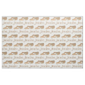 Personalisierter Lyrical Dancer Tan Dance Class Sh Stoff (Fat Quarter (45,7 x 55,9 cm))
