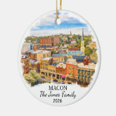 Personalisierter Macon-Schmuck, Benutzerdefiniert  Keramik Ornament (Links)
